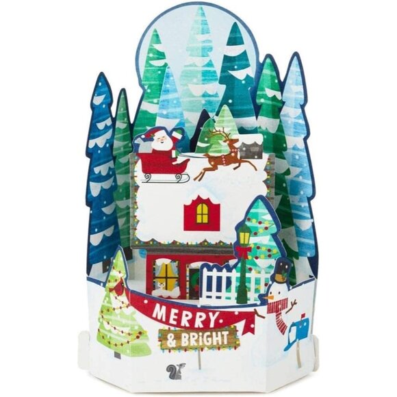 HMK Christmas Boxed Cards - Santa & House - Picture 1 of 4